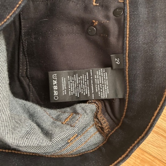 J Brand Men's Mick Dark Wash  Skinny Jeans Size 29 Made in California - Picture 7 of 8